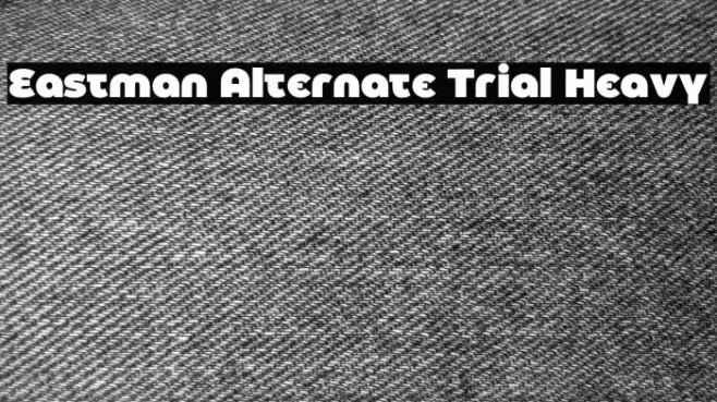 Eastman Alternate Trial Heavy Font examples