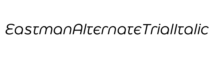 Eastman Alternate Trial Italic  नि: शुल्क फ़ॉन्ट्स डाउनलोड