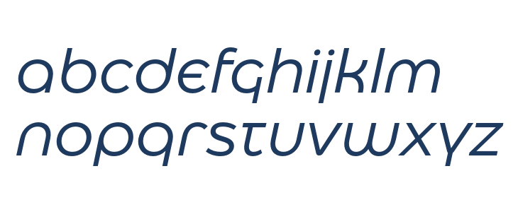 Eastman Alternate Trial Italic Lowercase