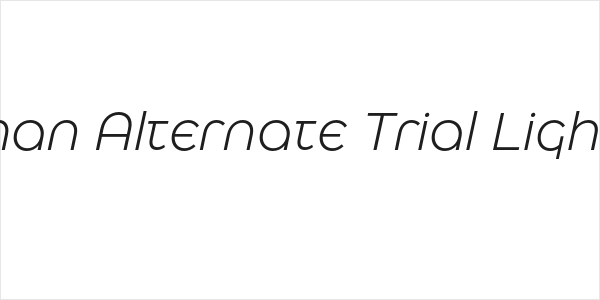Eastman Alternate Trial Light Italic Logo