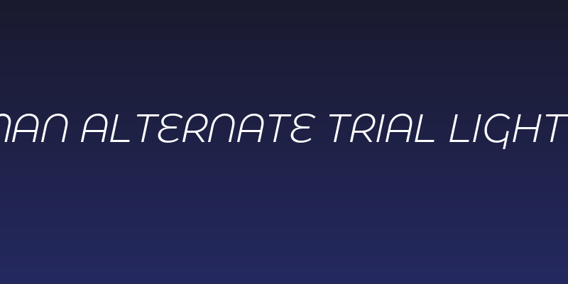Eastman Alternate Trial Light Italic Social Header