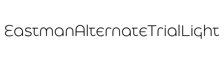 Eastman Alternate Trial Light  les polices de caractères gratuit tlcharger