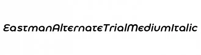 Eastman Alternate Trial Medium Italic  Fuentes Gratis Descargar