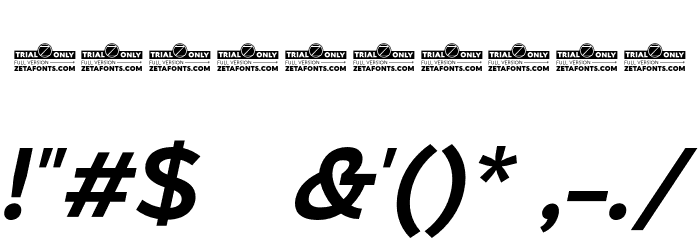 Eastman Alternate Trial Medium Italic Font OTHER CHARS
