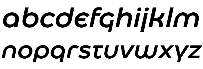 Eastman Alternate Trial Medium Italic Font LOWERCASE