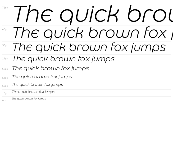 Eastman Alternate Trial Regular Offset Italic Waterfall