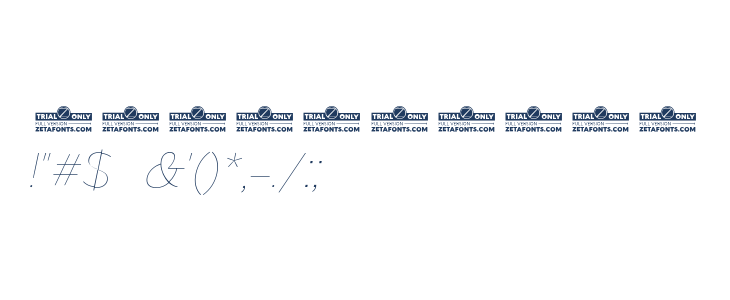 Eastman Alternate Trial Thin Italic Other Characters