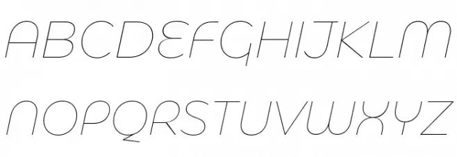 Eastman Alternate Trial Thin Italic Fonte MAIÚSCULAS