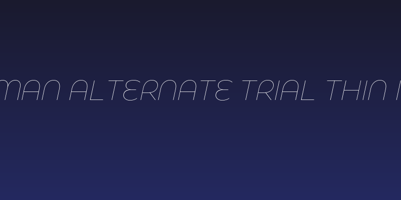 Eastman Alternate Trial Thin Italic Social Header