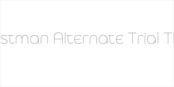 Eastman Alternate Trial Thin Logo