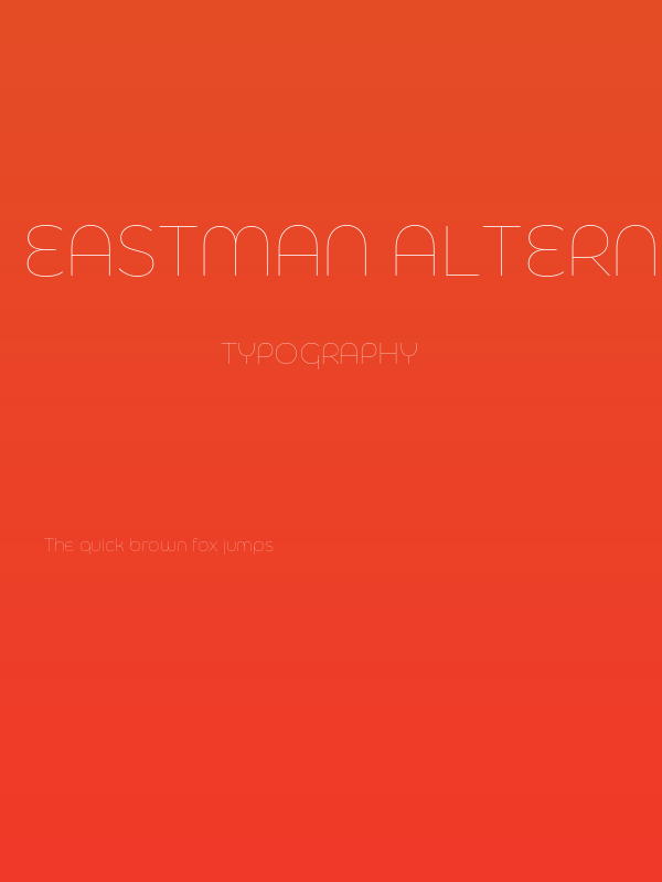 Eastman Alternate Trial Thin Poster