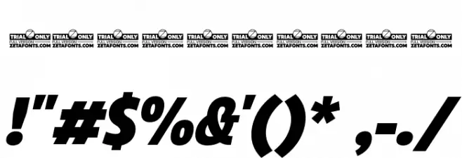 Eastman Cnd Alt Trial Black Ita Font OTHER CHARS