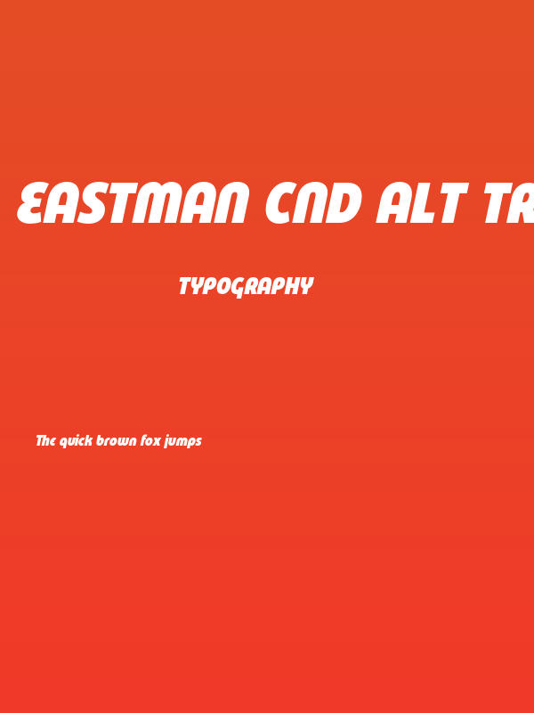 Eastman Cnd Alt Trial Black Ita Poster