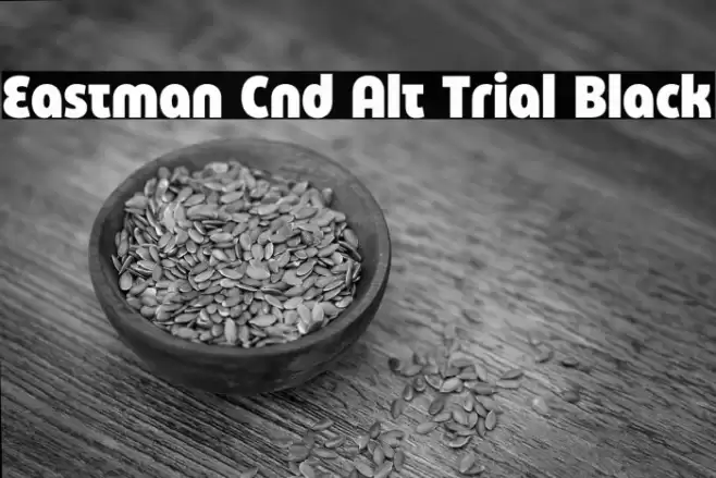 Eastman Cnd Alt Trial Black Font examples