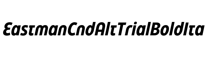 Eastman Cnd Alt Trial Bold Ita  font caratteri gratis