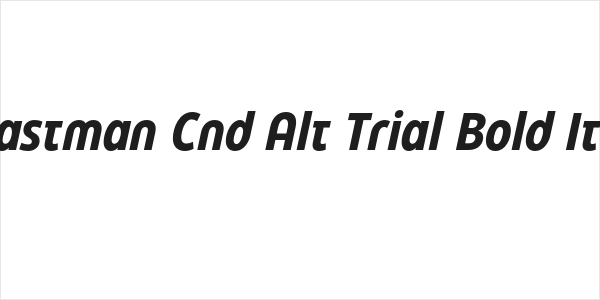Eastman Cnd Alt Trial Bold Ita Logo