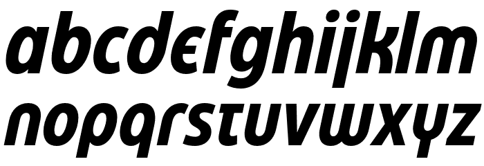 Eastman Cnd Alt Trial Bold Ita Font LOWERCASE