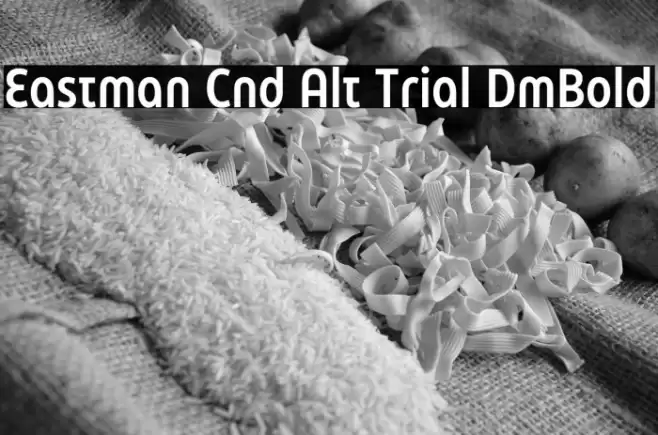 Eastman Cnd Alt Trial DmBold Font examples