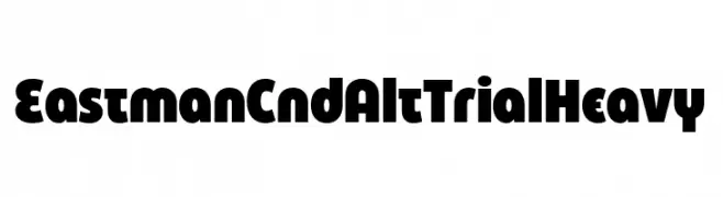 Eastman Cnd Alt Trial Heavy  font caratteri gratis