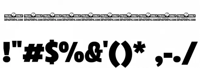 Eastman Cnd Alt Trial Heavy Font OTHER CHARS