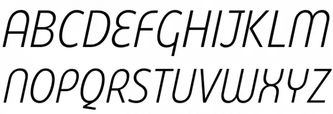 Eastman Cnd Alt Trial Light Ita Font UPPERCASE