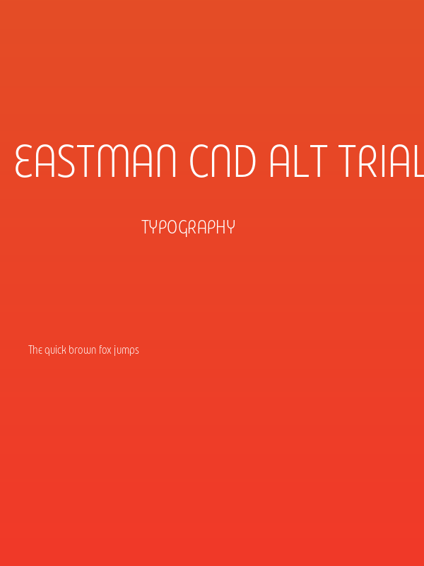 Eastman Cnd Alt Trial Light Poster