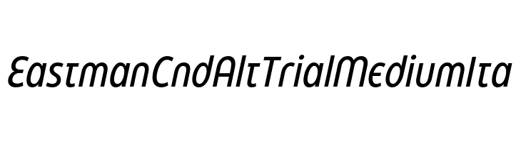 Eastman Cnd Alt Trial Medium Ita  Frei Schriftart Herunterladen
