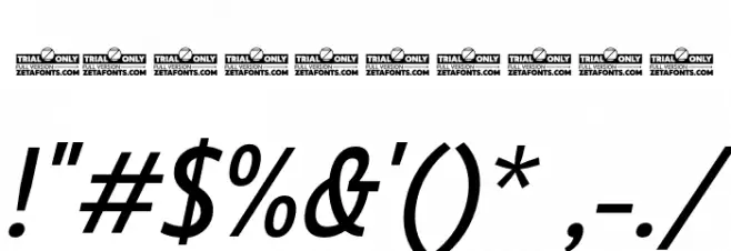 Eastman Cnd Alt Trial Medium Ita Font OTHER CHARS