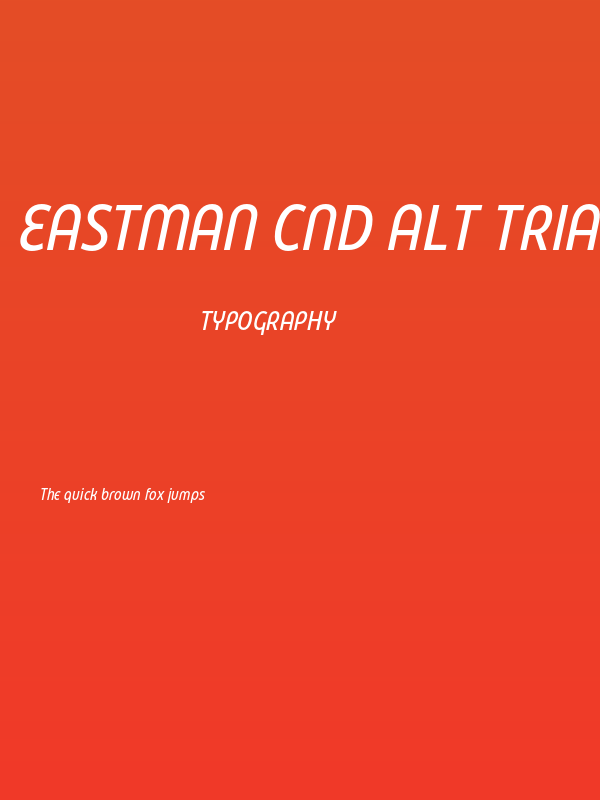 Eastman Cnd Alt Trial Medium Ita Poster