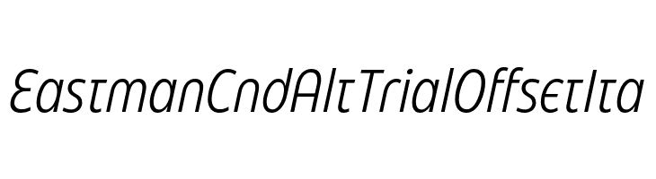 Eastman Cnd Alt Trial Offset Ita  les polices de caractères gratuit tlcharger