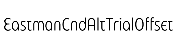 Eastman Cnd Alt Trial Offset  font caratteri gratis