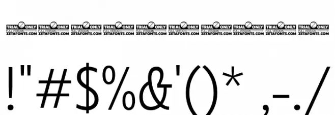 Eastman Cnd Alt Trial Offset Font OTHER CHARS
