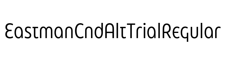 Eastman Cnd Alt Trial Regular  Скачать бесплатные шрифты