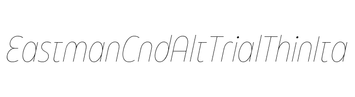 Eastman Cnd Alt Trial Thin Ita  免费字体下载