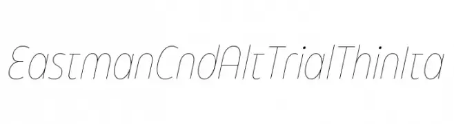 Eastman Cnd Alt Trial Thin Ita  Free Fonts Download