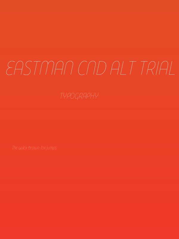 Eastman Cnd Alt Trial Thin Ita Poster
