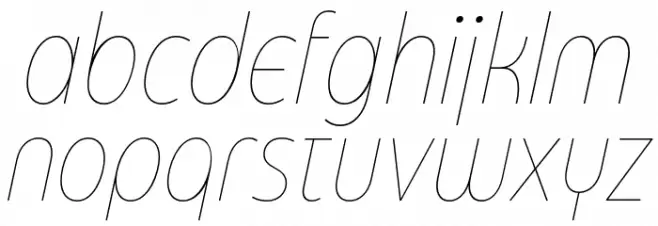 Eastman Cnd Alt Trial Thin Ita Schriftart Kleinbuchstaben