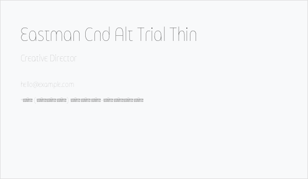 Eastman Cnd Alt Trial Thin Business Card