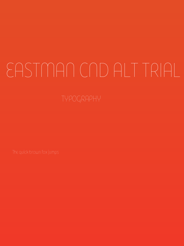 Eastman Cnd Alt Trial Thin Poster