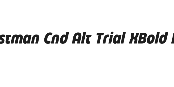 Eastman Cnd Alt Trial XBold Ita Logo