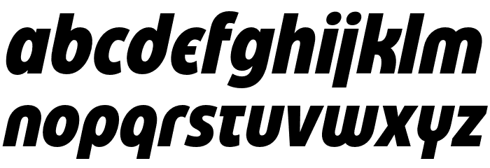 Eastman Cnd Alt Trial XBold Ita Font LOWERCASE
