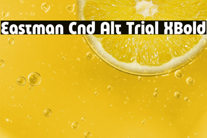 Eastman Cnd Alt Trial XBold Example 3