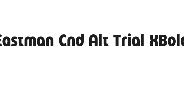 Eastman Cnd Alt Trial XBold Logo