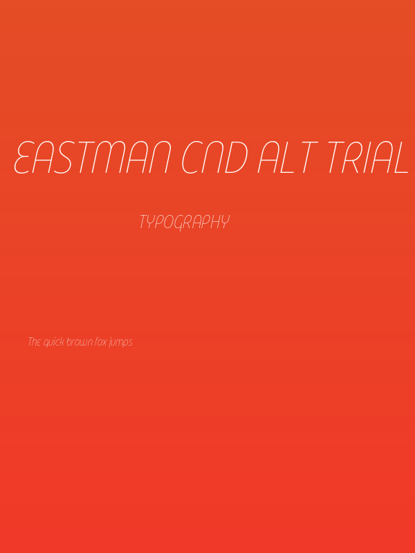 Eastman Cnd Alt Trial XLight Ita Poster