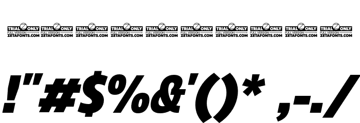Eastman Cnd Trial Black Ita Font OTHER CHARS
