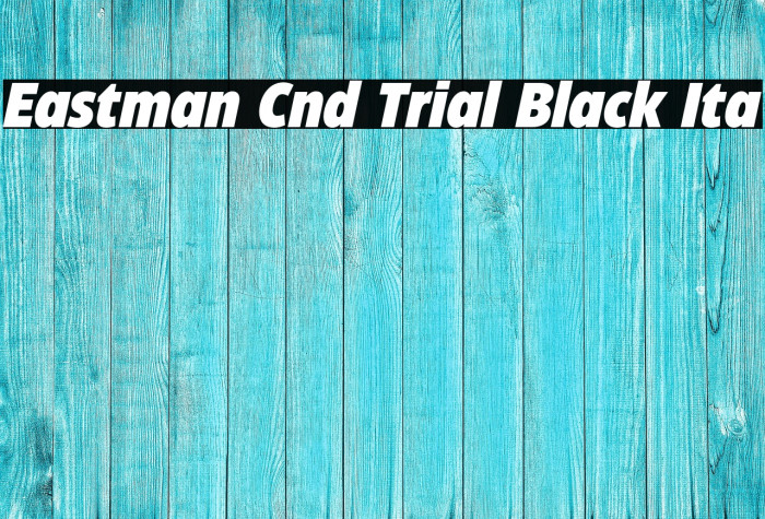 Eastman Cnd Trial Black Ita Example 1