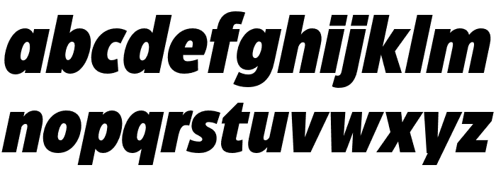Eastman Cnd Trial Black Ita Font LOWERCASE