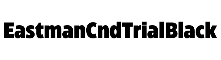 Eastman Cnd Trial Black  Скачать бесплатные шрифты