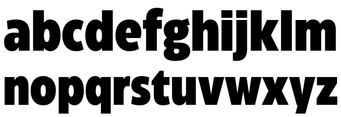 Eastman Cnd Trial Black Font LOWERCASE