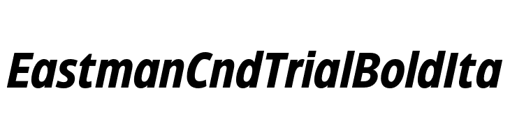 Eastman Cnd Trial Bold Ita  フリーフォントのダウンロード